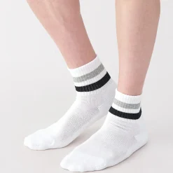 Chaussettes^Muji Chaussettes courtes doublées en peluche à angle droit pour homme
