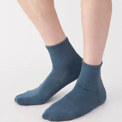 Chaussettes^Muji Chaussettes courtes en peluche à angle droit pour homme