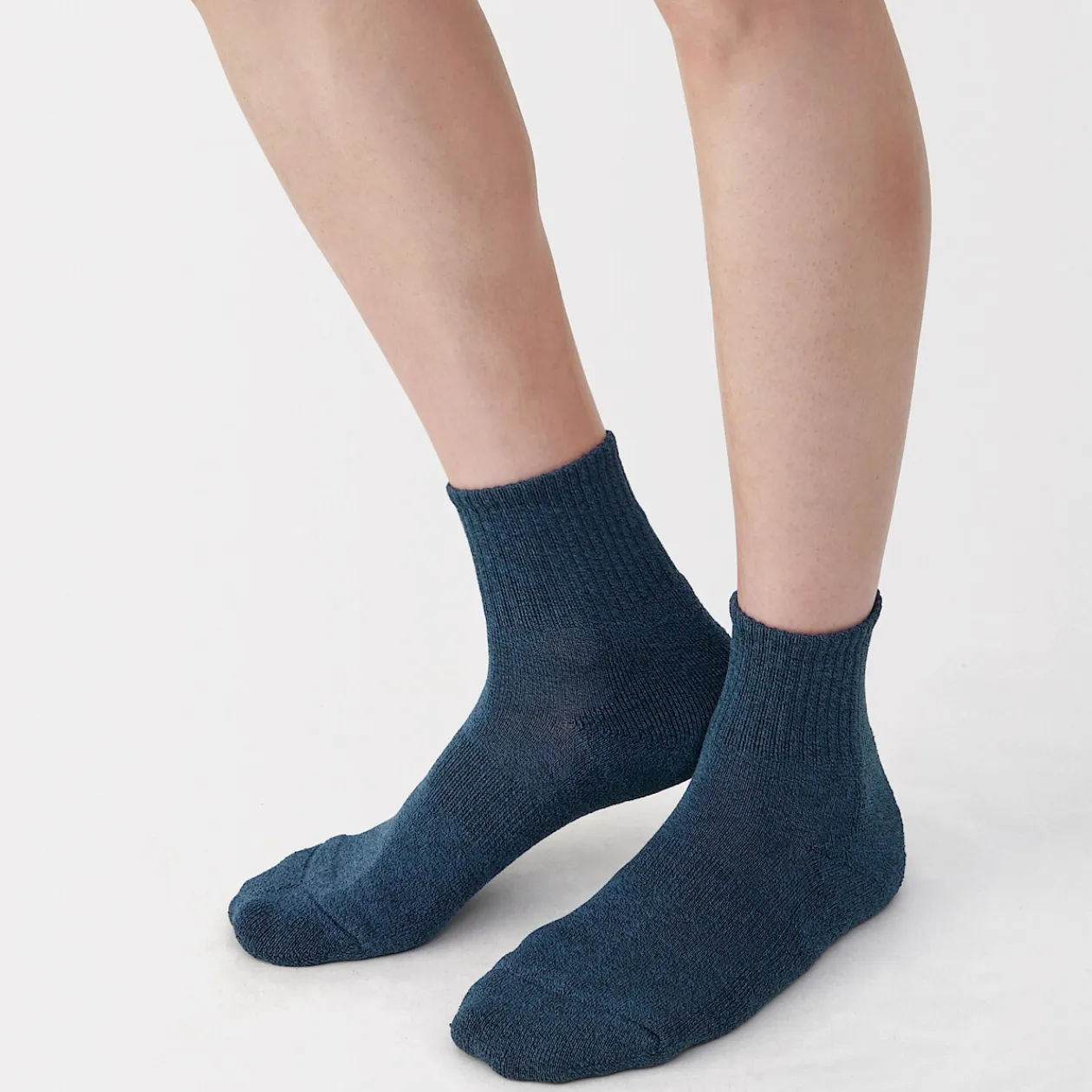 Chaussettes^Muji Chaussettes courtes en peluche à angle droit pour homme