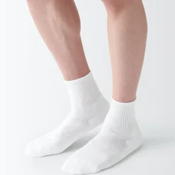 Chaussettes^Muji Chaussettes courtes en peluche à angle droit pour homme