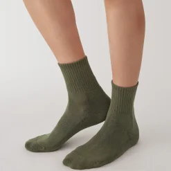 Chaussettes^Muji Chaussettes courtes en peluche à angle droit pour homme