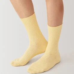 Chaussettes^Muji Chaussettes côtelées à angle droit pour homme