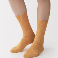 Chaussettes^Muji Chaussettes côtelées à angle droit pour homme