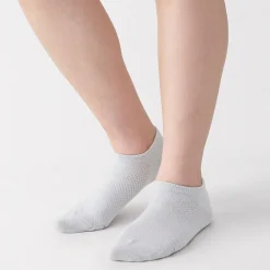 Chaussettes^Muji Chaussettes de sport en coton évacuant l``humidité pour femme