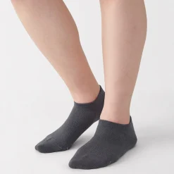Chaussettes^Muji Chaussettes de sport en coton évacuant l``humidité pour femme