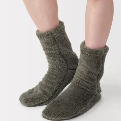 Chaussettes^Muji Chaussettes d'intérieur en polyester recyclé et molleton Boa pour homme