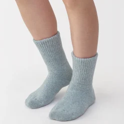 Chaussettes^Muji Chaussettes d'intérieur en laine mélangée pour femme