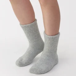 Chaussettes^Muji Chaussettes d'intérieur en laine mélangée pour femme