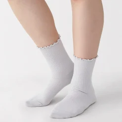 Chaussettes^Muji Chaussettes en modal mélangé à angle droit avec bord confortable pour femme