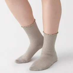 Chaussettes^Muji Chaussettes en modal mélangé à angle droit avec bord confortable pour femme