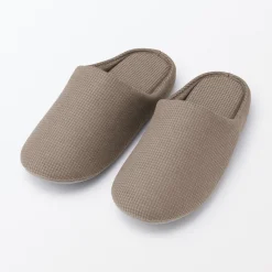Chaussons|Chaussons^Muji Chaussons mules à semelle intérieure en coton