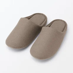 Chaussons|Chaussons^Muji Chaussons mules à semelle intérieure en coton