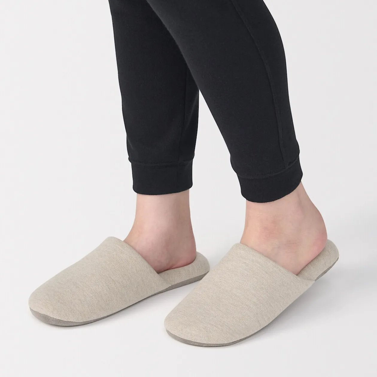 Chaussons|Chaussons^Muji Chaussons mules en coton doux