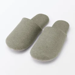 Chaussons|Chaussons^Muji Chaussons mules en coton doux