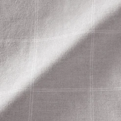 Chemises^Muji Chemise à col montant en flanelle brossée double femme