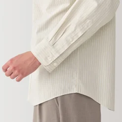 Chemises^Muji Chemise à manches longues en coton lavé homme