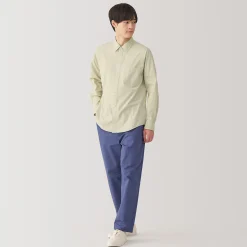 Chemises^Muji Chemise à manches longues en coton lavé homme