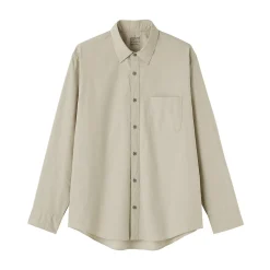 Chemises^Muji Chemise à manches longues en coton lavé homme