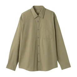 Chemises^Muji Chemise à manches longues en coton lavé homme