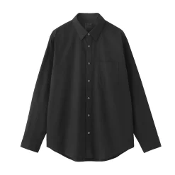 Chemises^Muji Chemise à manches longues en coton lavé homme