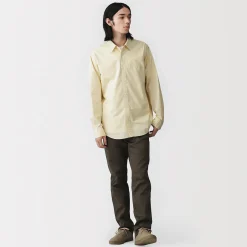 Chemises^Muji Chemise à manches longues en coton lavé homme