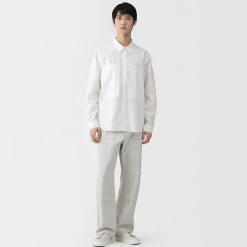 Chemises^Muji Chemise à poche en coton biologique pour homme