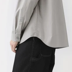 Chemises^Muji Chemise à poche en coton biologique pour homme