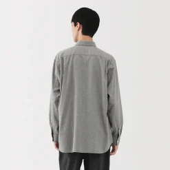 Chemises^Muji Chemise en coton brossé pour homme