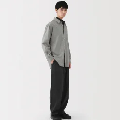 Chemises^Muji Chemise en coton brossé pour homme