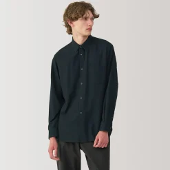 Chemises^Muji Chemise en coton brossé pour homme