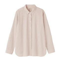 Chemises^Muji Chemise en coton délavé à mailles larges pour femme
