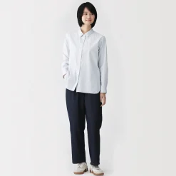 Chemises^Muji Chemise en coton délavé à mailles larges pour femme