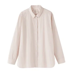 Chemises^Muji Chemise en coton délavé à mailles larges pour femme
