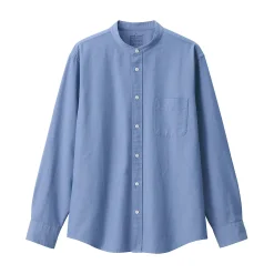 Chemises^Muji Chemise en coton Oxford lavé col officier pour homme