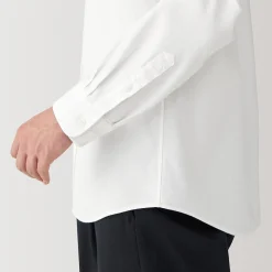 Chemises^Muji Chemise en coton Oxford lavé col officier pour homme
