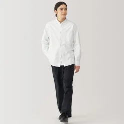 Chemises^Muji Chemise en coton Oxford lavé col officier homme