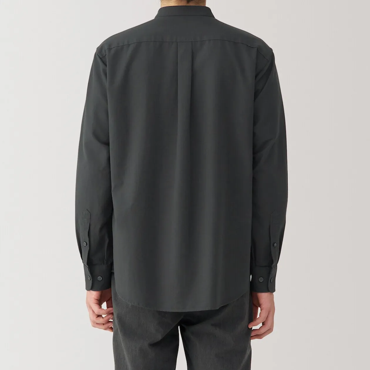 Chemises^Muji Chemise en coton Oxford lavé col officier homme