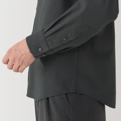 Chemises^Muji Chemise en coton Oxford lavé col officier homme