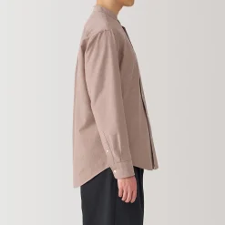 Chemises^Muji Chemise en coton Oxford lavé col officier homme