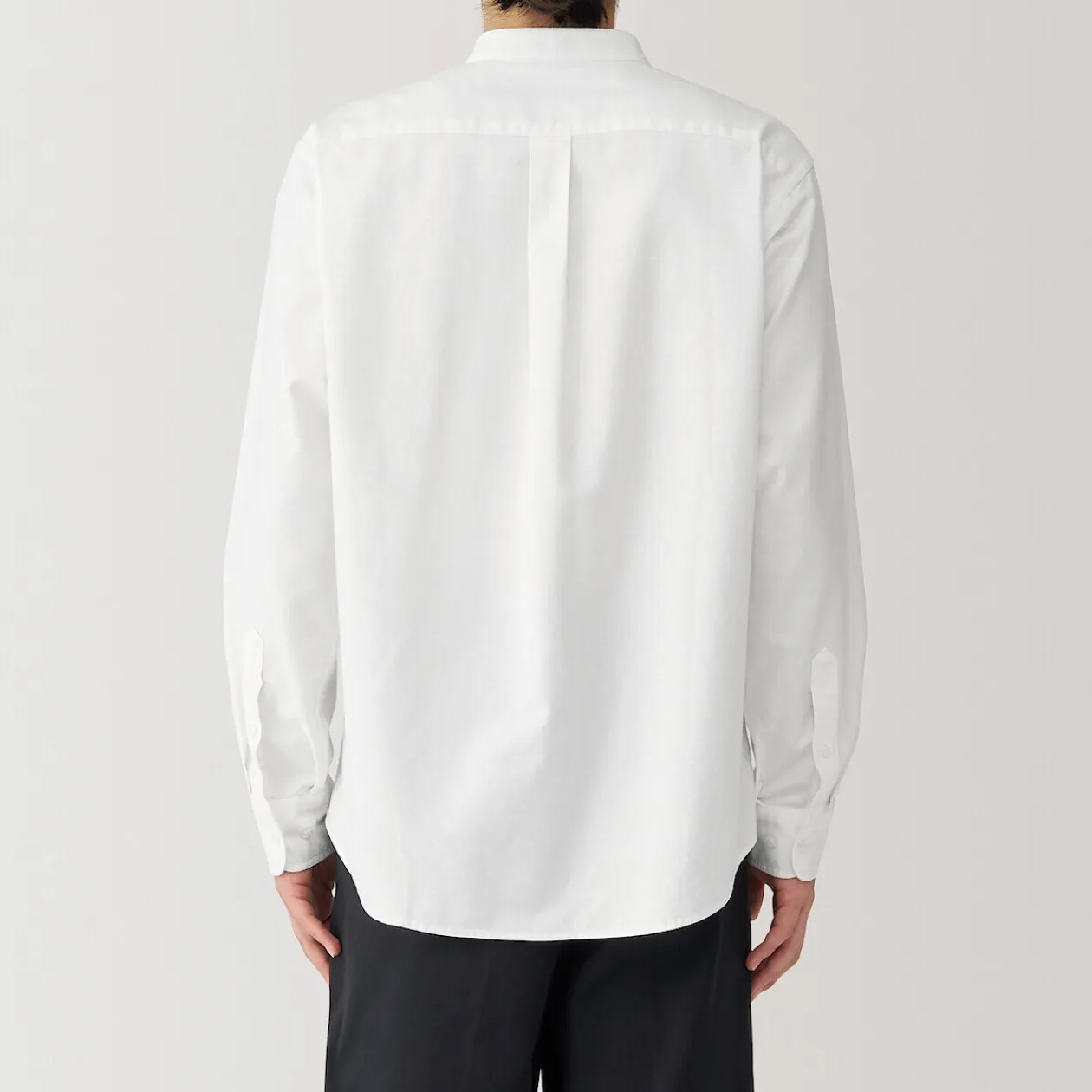 Chemises^Muji Chemise en coton Oxford lavé col officier homme