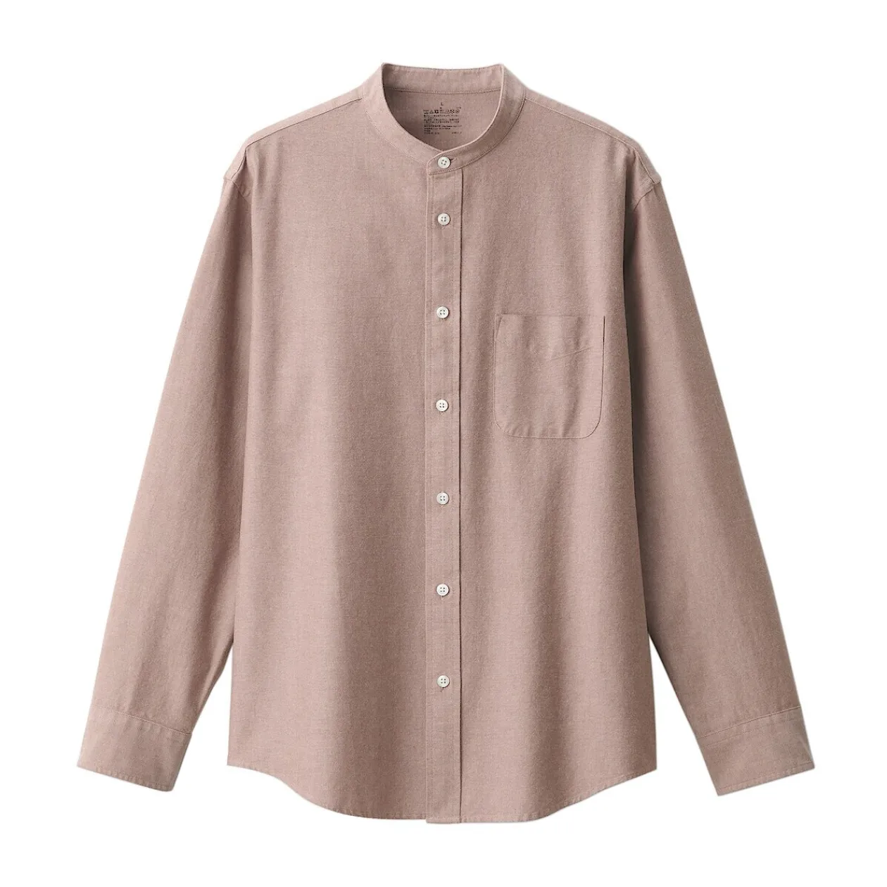 Chemises^Muji Chemise en coton Oxford lavé col officier homme