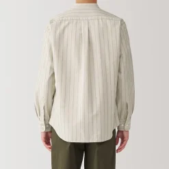 Chemises^Muji Chemise en coton Oxford lavé col officier homme