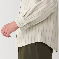 Chemises^Muji Chemise en coton Oxford lavé col officier homme