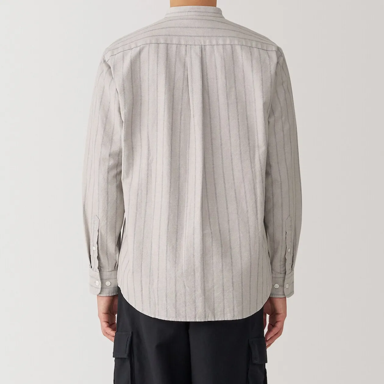 Chemises^Muji Chemise en coton Oxford lavé col officier homme