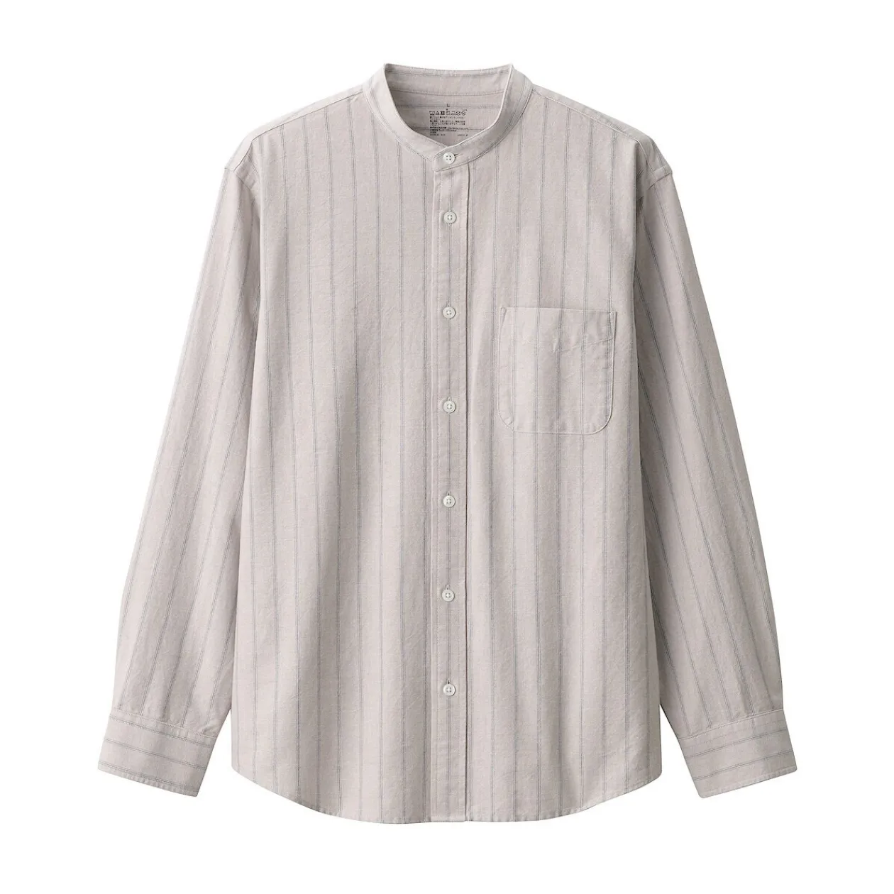 Chemises^Muji Chemise en coton Oxford lavé col officier homme