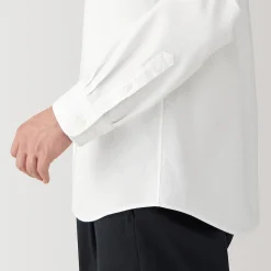 Chemises^Muji Chemise en coton Oxford lavé col officier homme