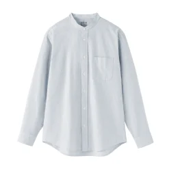 Chemises^Muji Chemise en coton Oxford lavé col officier pour homme
