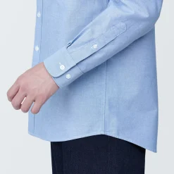 Chemises^Muji Chemise en coton Oxford lavé col boutonné homme