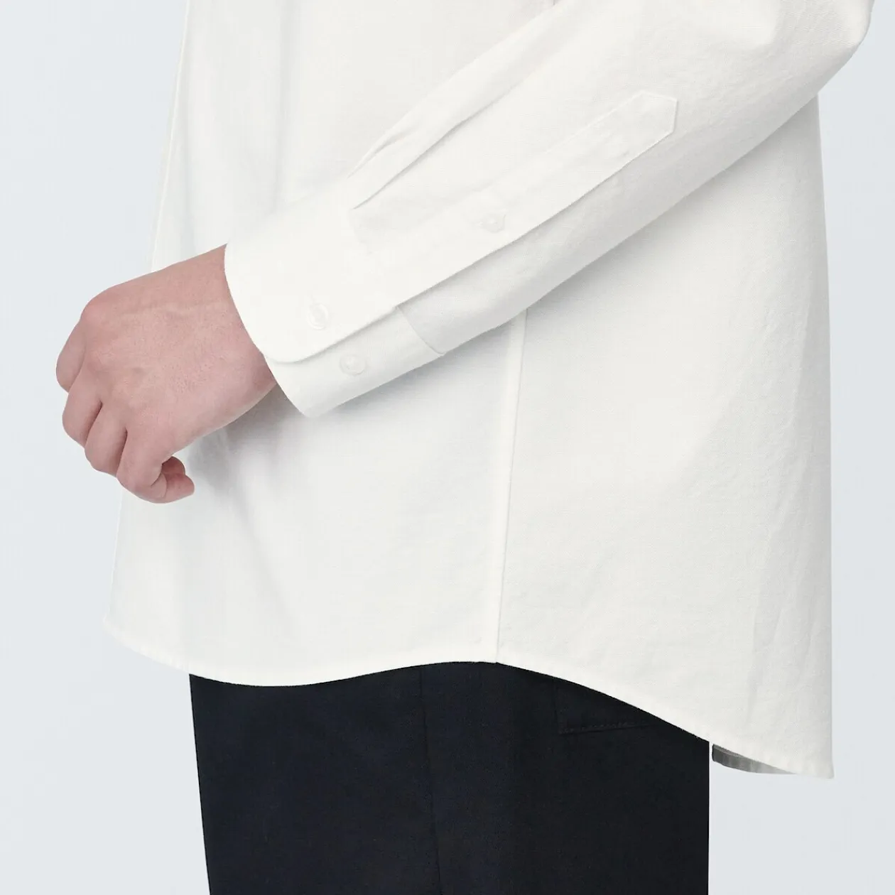 Chemises^Muji Chemise en coton Oxford lavé col boutonné homme