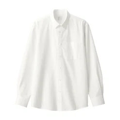 Chemises^Muji Chemise en coton Oxford lavé col boutonné homme